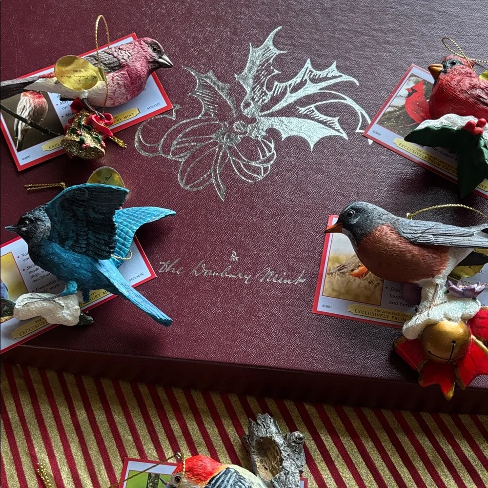 Danbury Mint Colorful Bird tree ornament Set